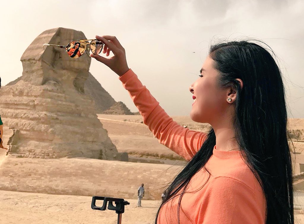 Jarimarquez's tweet photo. Hermosa postal La Gran Pirámide de Giza 🇪🇬 #Egipto https://t.co/PM40JLqF2r