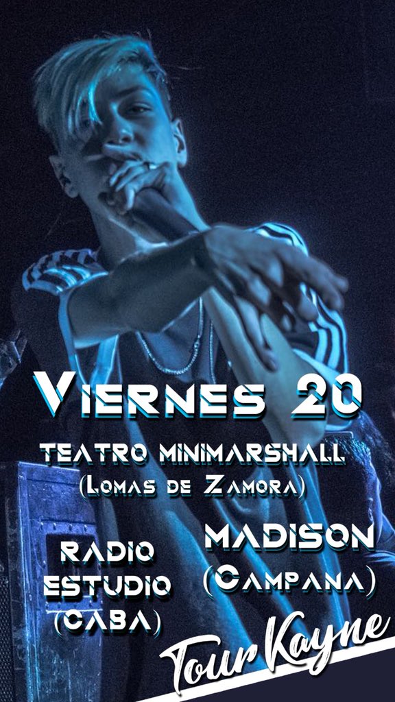 sevenkayne's tweet photo. Se viene cargado este finde! A quien veo? #TourKayne 🐺💎🤘🏻 https://t.co/rG8TEggNQK