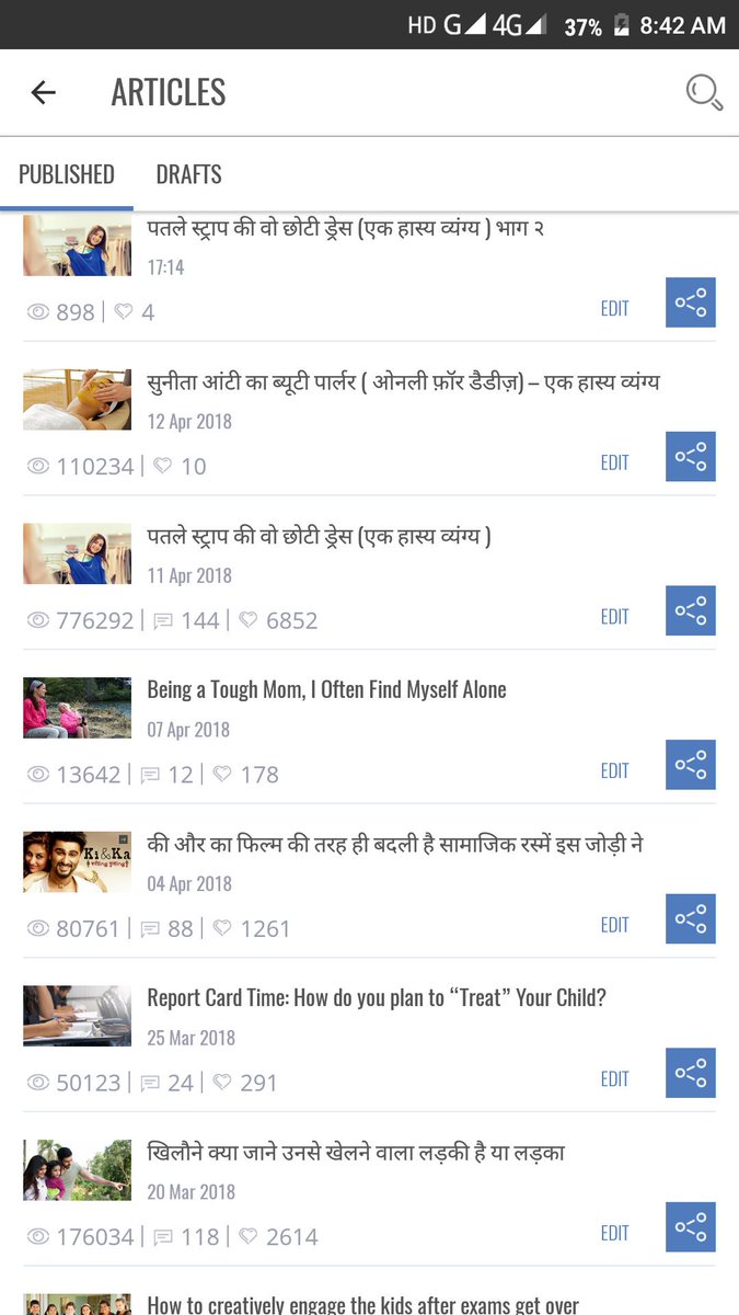 VidhiDuggal's tweet photo. When most of your blogs cross 50k mark on one of the biggest platform @mymomspresso and your blog is getting noticed...#blogger #bloggerwanted #bloggersneeded #bloggersrequired #InfluencerMarketing #content #influencers #blogging #trending https://t.co/Mf3pRkWNdb