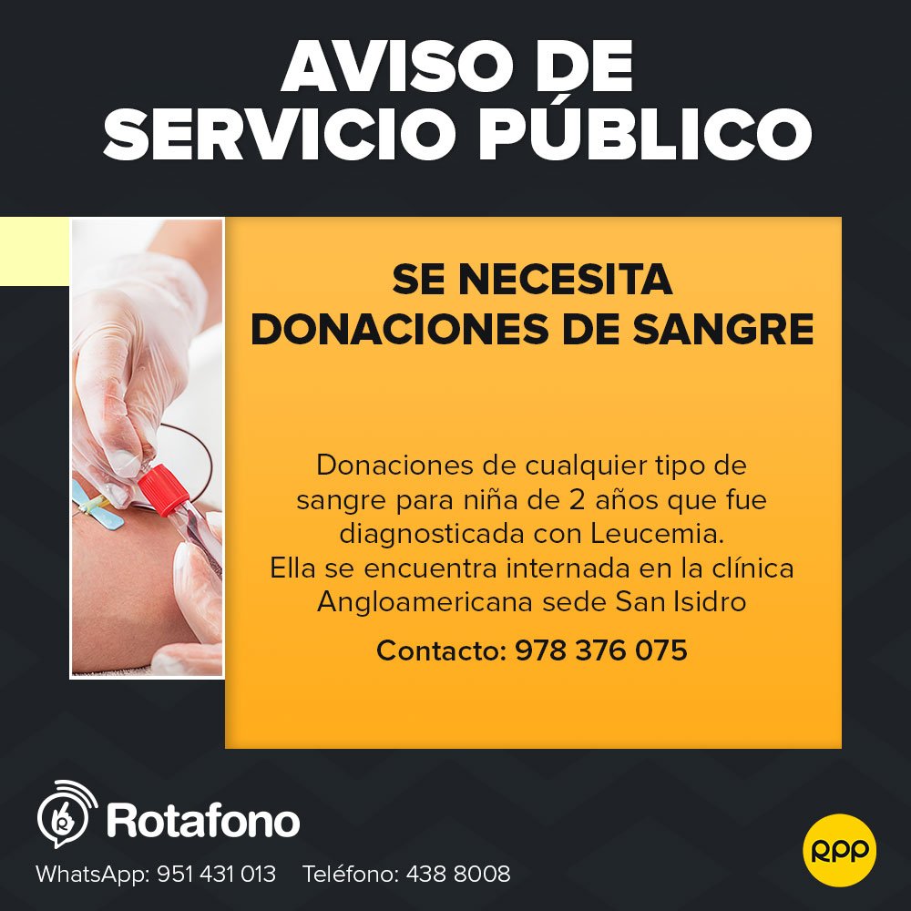 RPPNoticias's tweet photo. Aviso de servicio público. https://t.co/q2QMsy8tU7