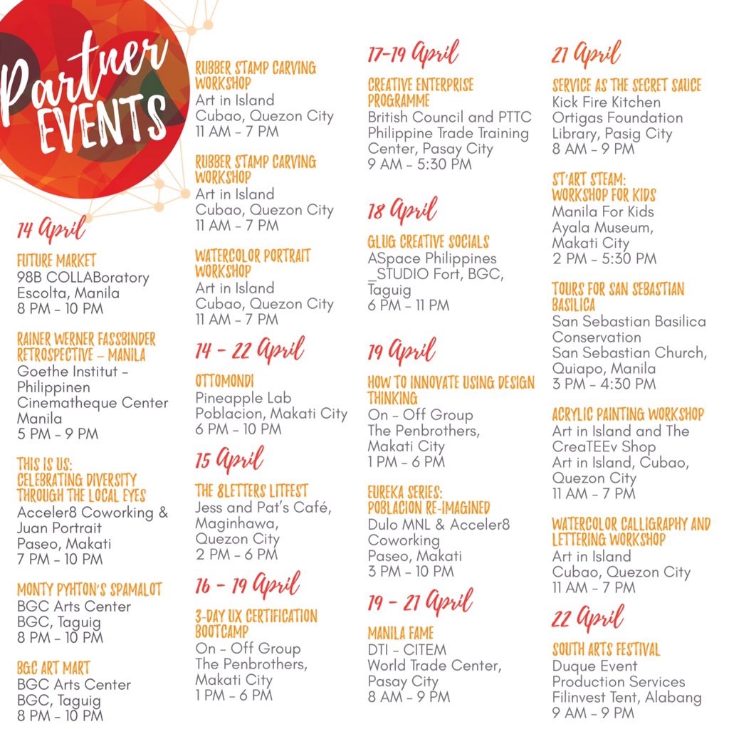 adobomagazine's tweet image. We would like to invite everyone to celebrate creativity with us slated tomorrow until the 22nd April 2018. #DesignWeekPH offers a series of design talks, design tours, hands-on workshops, exhibitions, art booths, live performances etc... #DesignTribesPH