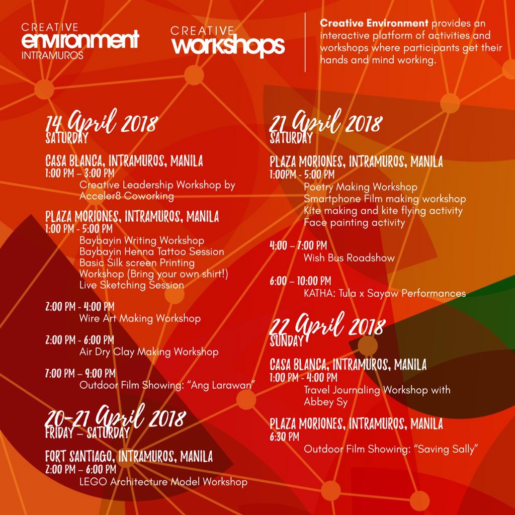 adobomagazine's tweet image. We would like to invite everyone to celebrate creativity with us slated tomorrow until the 22nd April 2018. #DesignWeekPH offers a series of design talks, design tours, hands-on workshops, exhibitions, art booths, live performances etc... #DesignTribesPH