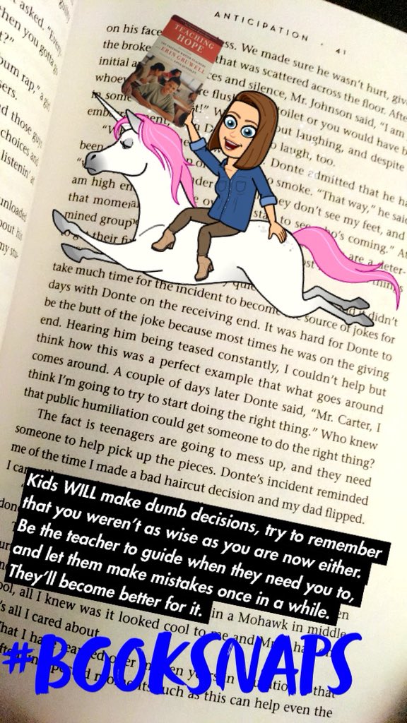 Mrs_Hamey's tweet photo. 10/10! I would recommend for all teachers who need meaningful and raw inspiration! #TeachingHope #ErinGruwell FreedomWriters #BookSnaps https://t.co/p2qBQbe4PV