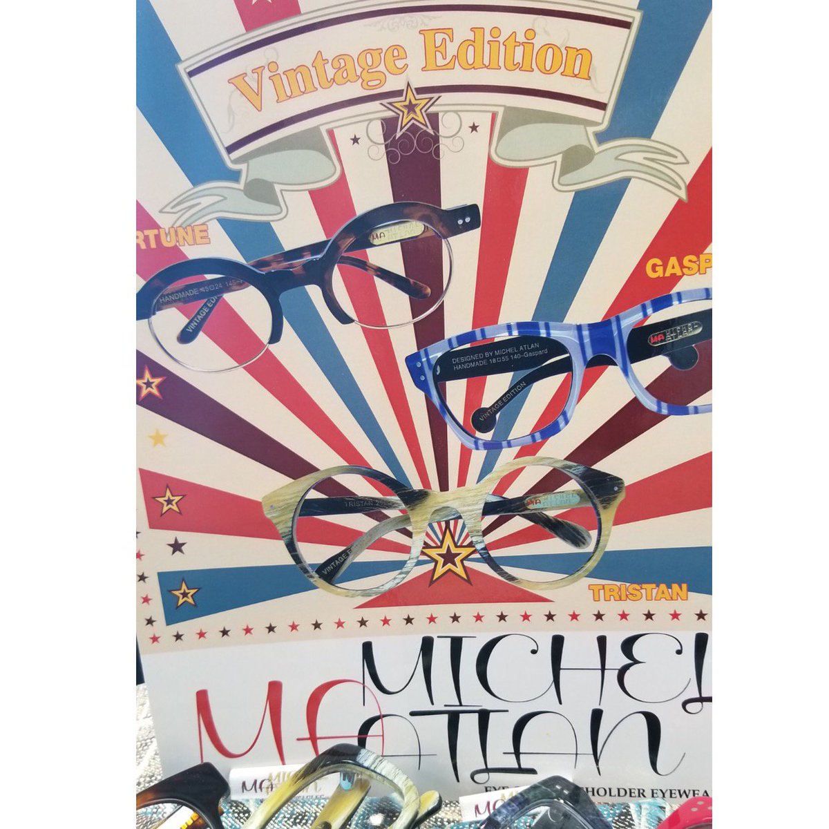 GaribyanEyeDoc's tweet photo. Excited to carry the vintage edition handmade Michelle Atlanta eyewear. Come try them on. https://t.co/dRoy8tr9aH