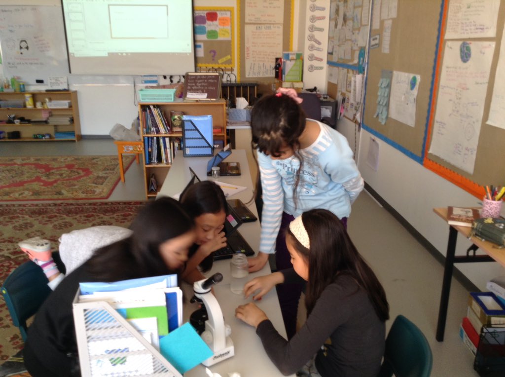 mmacqueen1's tweet photo. Sts designing their own experiments sometimes need an expert to show them how to use the tools. Gr4 are following scientific process and inquiring into dirty water? #isumng https://t.co/smE0KJ7kIs