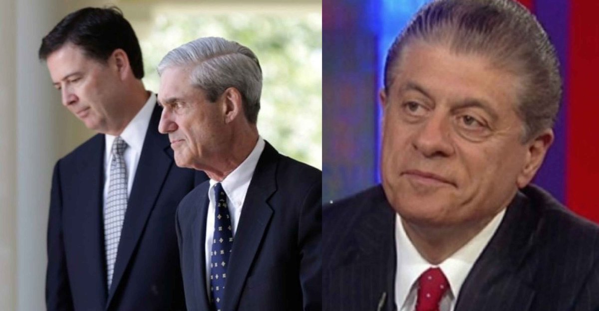 LovelyGigi33's tweet photo. Judge Napolitano:
.@Comey may end up damaging Mueller’s investigation, by continuing his publicity boom tour while he’s still a witness for the grand jury.
#LockComeyUp
#LockLynchUp
#LockObamaUp
#LockThemAllUp
https://t.co/HKFtYgx2kF https://t.co/pkmVcdcSr6