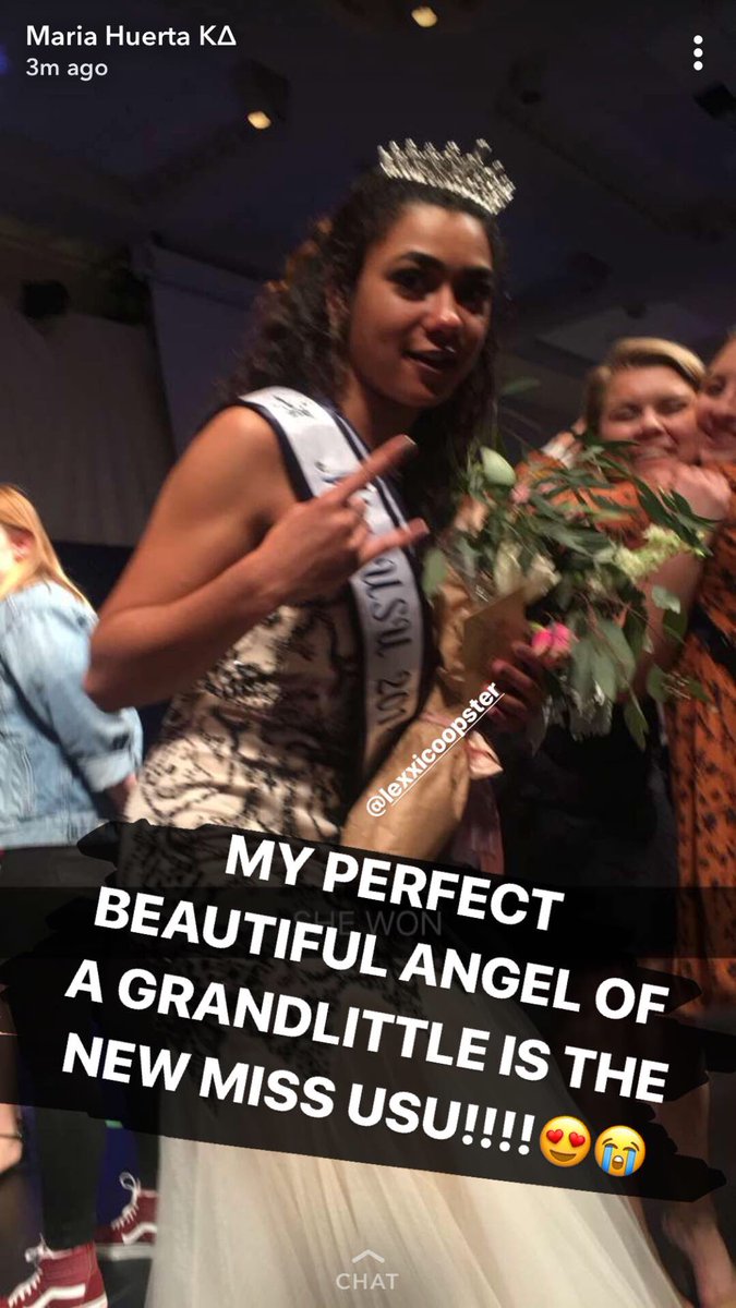 beccagloverrr's tweet photo. she’s beauty, she’s grace, she’s MISS UTAH STATE 😍💚😭💙 @CooperLex 
(she’s also the most perfect grandlittle ever, so proud of you bby) https://t.co/jpxNTAMZ55