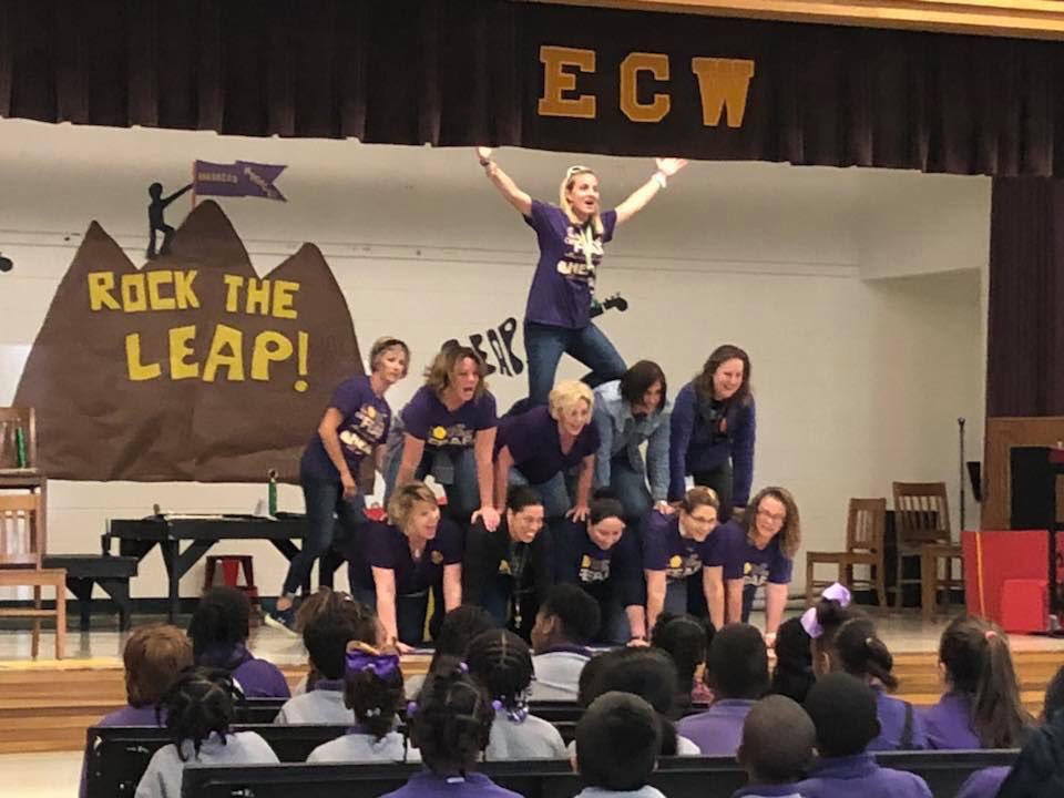ECWPRIDE's tweet image. LEAP Pep Rally! The students really enjoyed themselves!😊