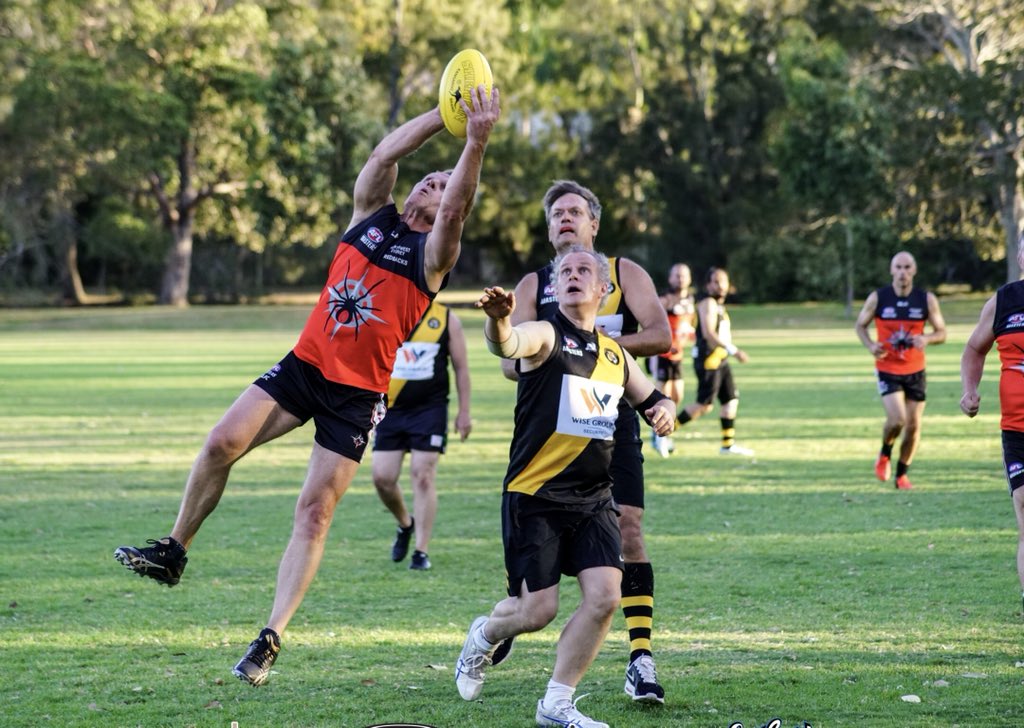 RedbacksAFL's tweet photo. Masters action https://t.co/YZNGLq9mvM