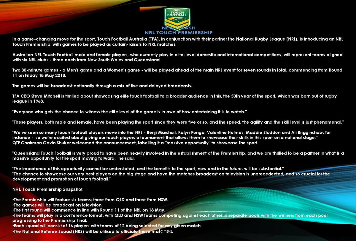 weststouch's tweet photo. NRL TOUCH PREMIERSHIP https://t.co/ZbTUcl9Npq