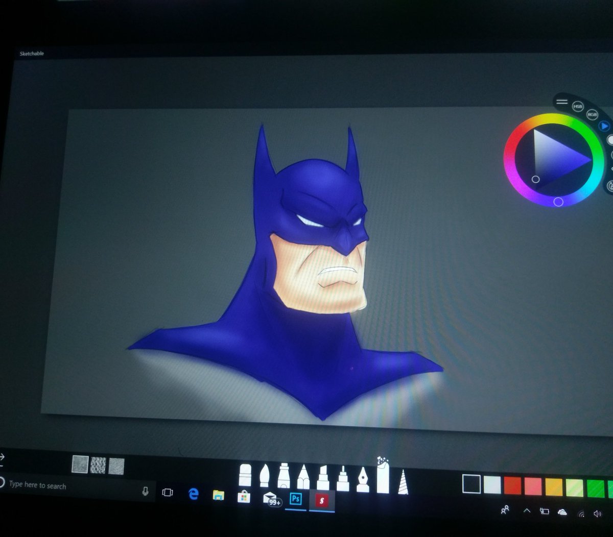 MikeMaysArt's tweet image. A quick #Batman done in #sketchableapp for #batappreciationday 

#idratherbedrawin #levelup #art #artist #draw #drawdaily #digital #digitalart #dc #dccomics #createdonsurface #fanart