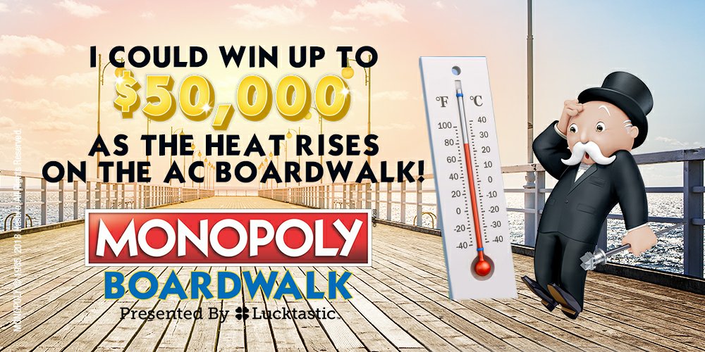 I just entered to win up to $50,000 in the MONOPOLY Boardwalk contest lucktastic.com/twShareFunnel