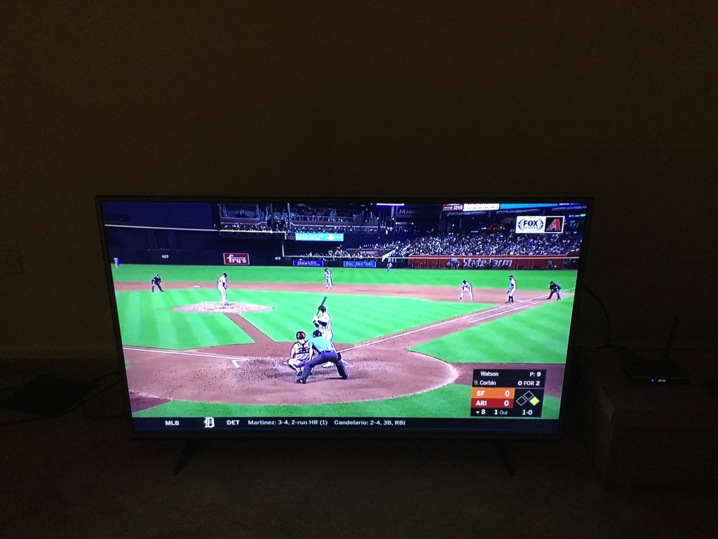 speedyac1's tweet image. My 📦📺 finally arrived from Ahwatukee. I was able to catch it from the 7th inning and on. @PatrickCorbin46 pitched a 💎 tonight. #DifferentState #SameTeam