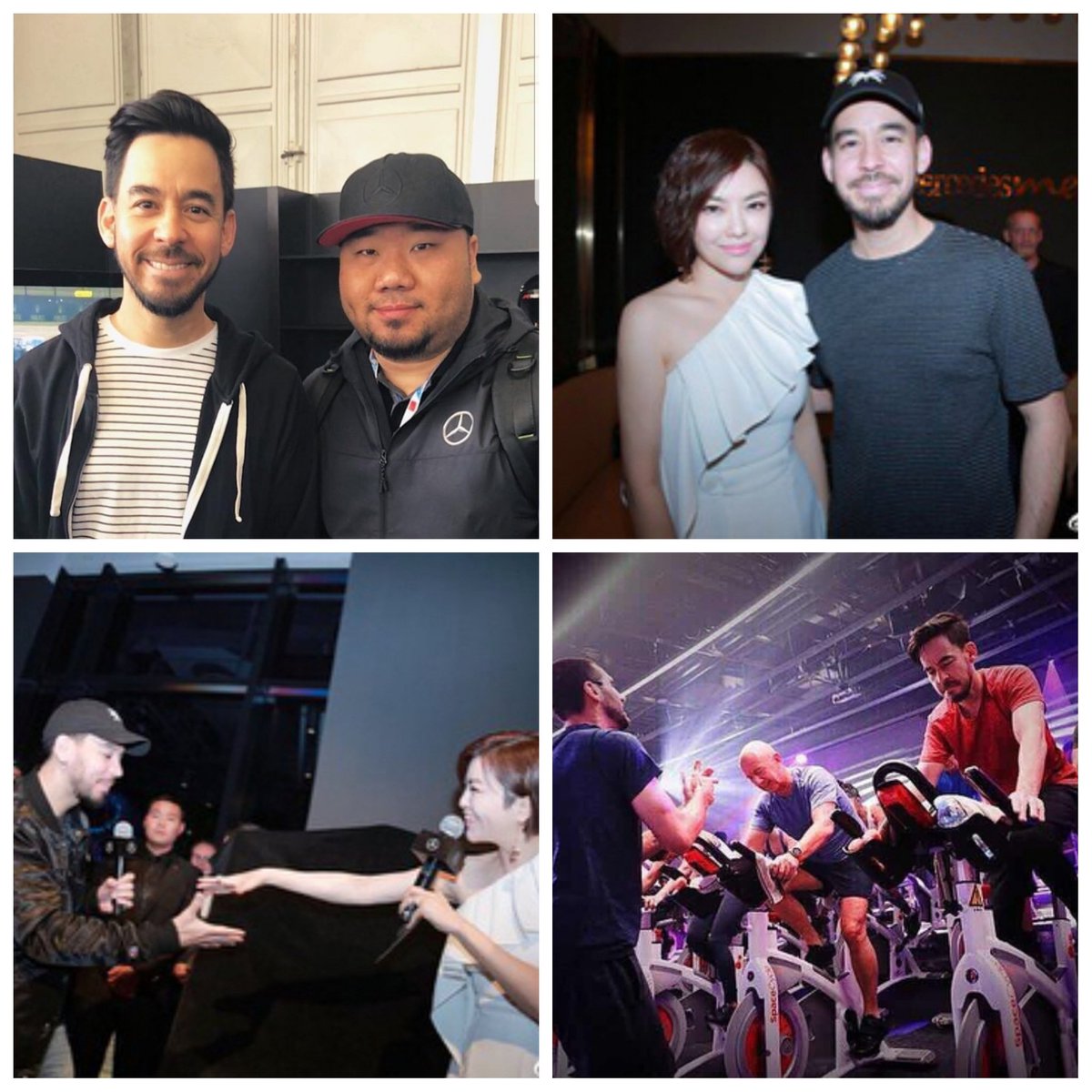 mikeshinoda_de's tweet photo. Wir haben für euch weitere Bilder von #MikeShinoda in Shanghai gefunden. Mike bei der @MercedesBenzME store, Eröffnung, #QQmusic Interviev und im #SpaceCycle gym beim Sport
#PostTraumatic
#MikeShinodaGermany
#MikeShinodaDE
#MakeChesterProud https://t.co/w5w6Ge4KWV