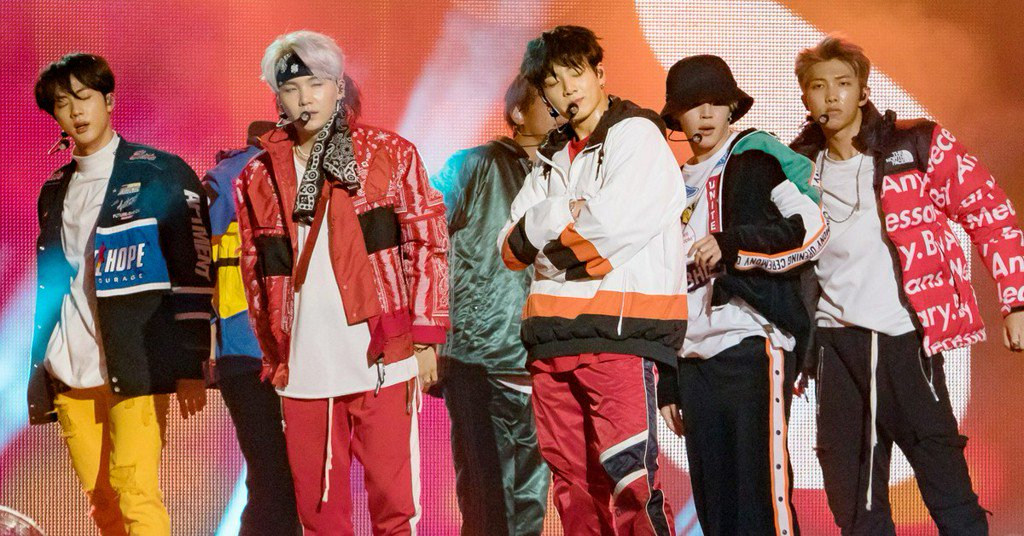 TeenVogue's tweet photo. BTS Just Made History — Again https://t.co/bxaa7T2JLR https://t.co/5312lnQa6i