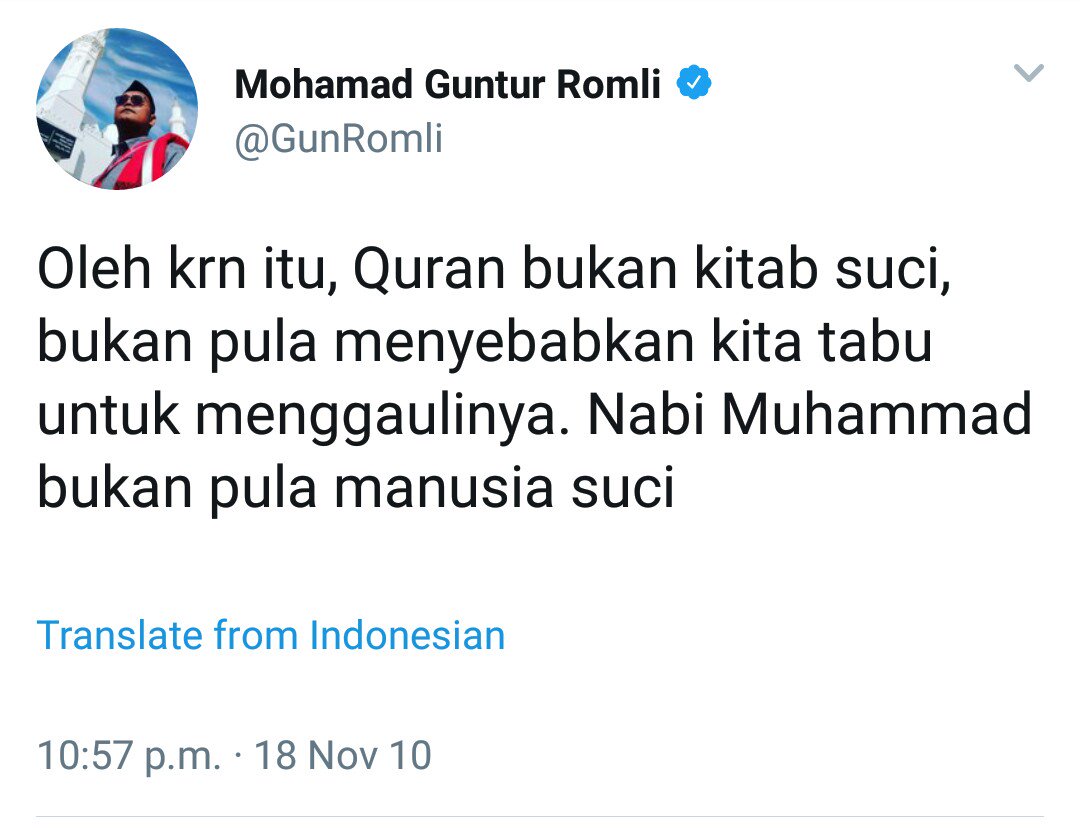 Guntur romli twitter