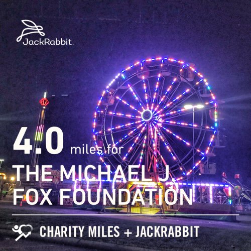 At @ThreeRiversMall 4.0 @CharityMiles for @MichaelJFoxOrg & my Dad. Thanks to @Jackrabbit for sponsoring me!
#EveryMileMatters 
#KelsoWA