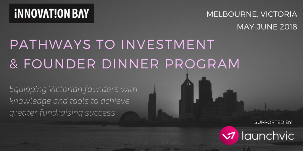 innovationbay's tweet photo. Calling Victorian #startup #founders apply for our @LaunchVic supported Pathways for Investment workshops. Learn the skills necessary for fundraising success &amp; connect with investors/mentors who can help you. Apply by 27 April https://t.co/oaqPLgct7S https://t.co/dY6WZj4VGz