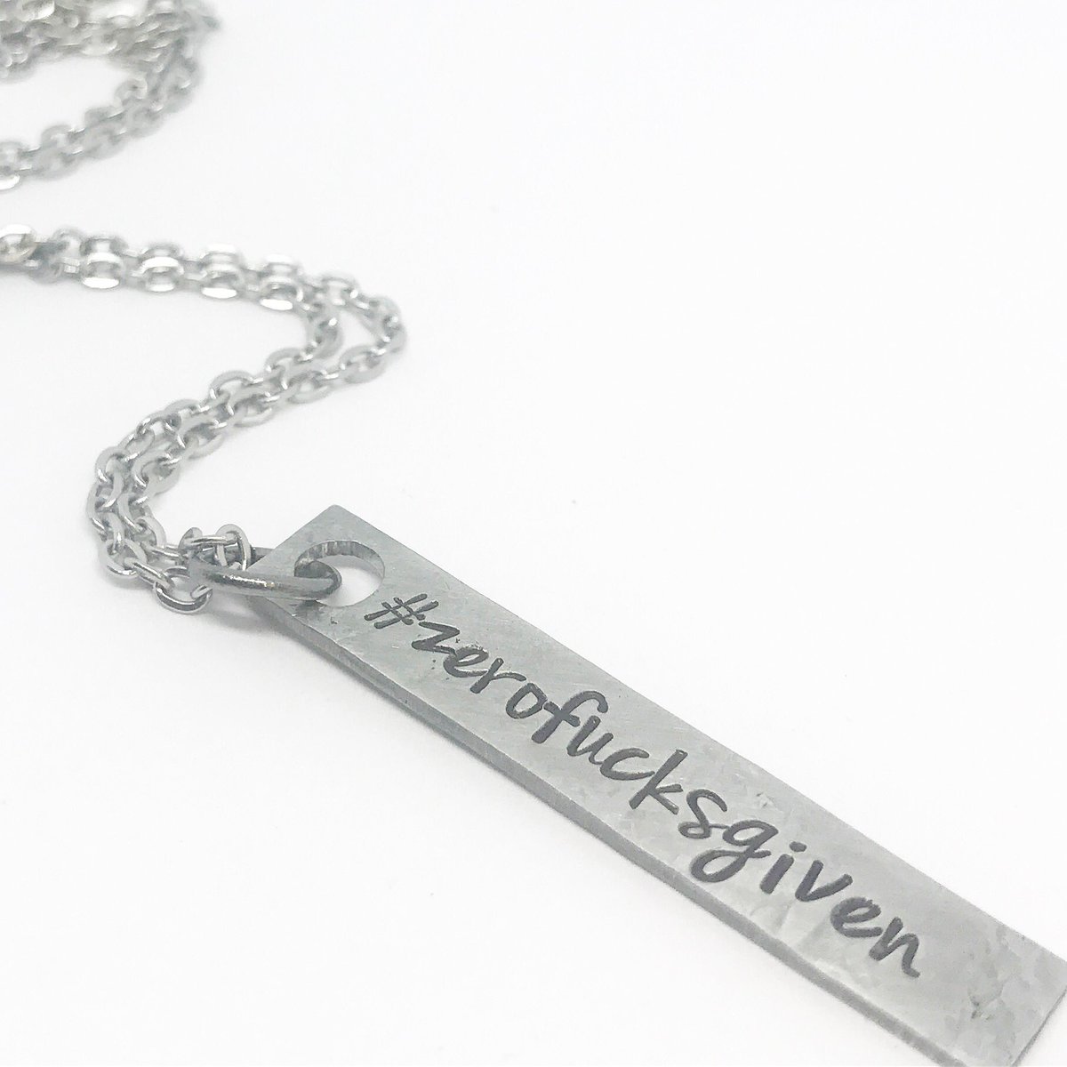 JPNinestyles's tweet photo. Everything is better when you decide you don't care. 

#zerofucksgiven #notacareintheworld #dontgiveafuck  #ninestyles #handstamped #stainlesssteeljewelry #necklace https://t.co/qLfBK5qlcw