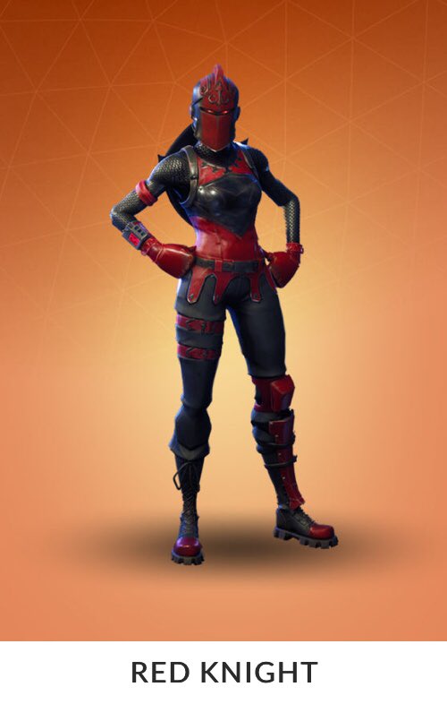 Szyymuss's tweet photo. Can you please put back in the shop my favourite skin whitch is Red Knight? @FortniteGame @Fortnite_BR https://t.co/TTUGrricDw