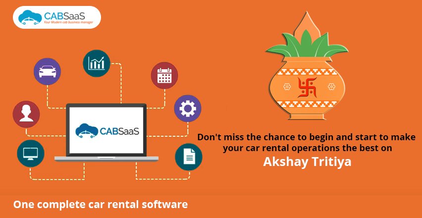 CabSaaS's tweet photo. May this day of #AkshayaTritiya bring you good luck and success which never diminishes.
For #Free #CarRentalsoftware #demo call or sign up at https://t.co/hwZqGMx51R https://t.co/ojuFBlokTS