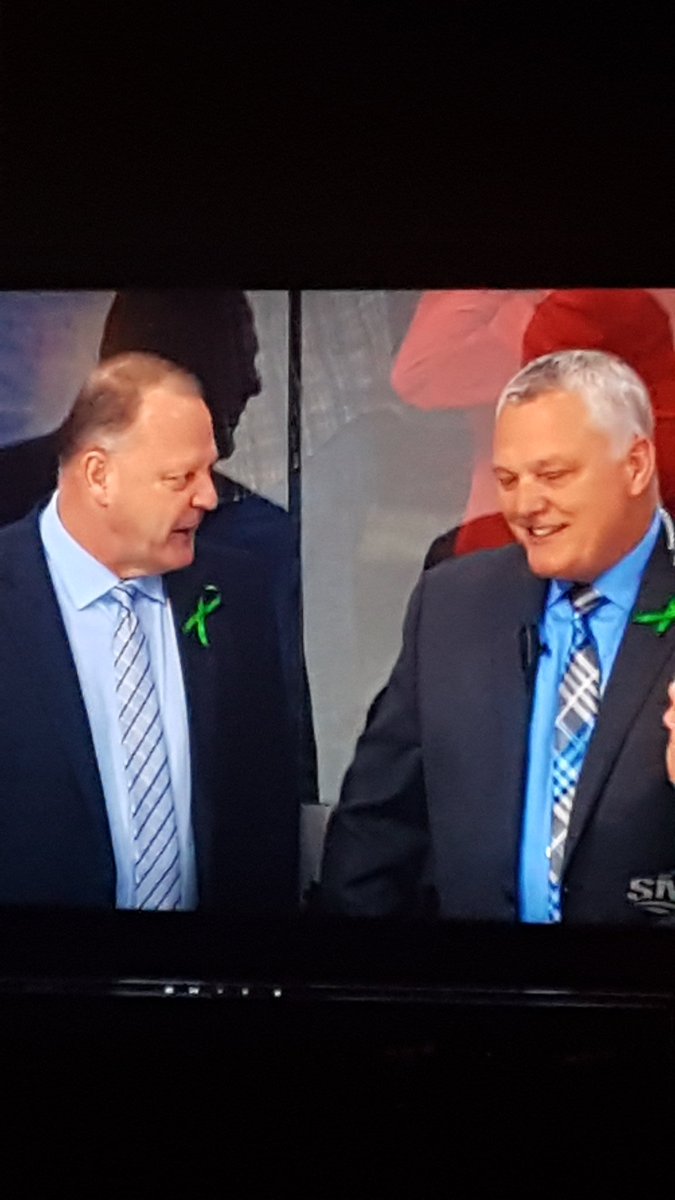 SaintJohnDK's tweet photo. How about those @GoldenKnights .... so happy for Turk and Mike! You know its a big deal when you get a smile out of Mike lol love those two so much!! #BestOfTheBest #OnToTheNextOne https://t.co/zJZFZO8cLS