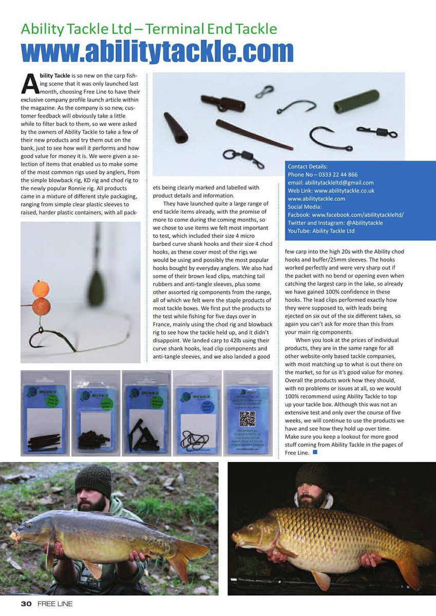 FreeLineMag's tweet photo. @AbilityTackle ..... https://t.co/2YDr0wlpPl

Read or Download issue 7 on our website!!!
⬇⬇⬇⬇⬇⬇⬇⬇⬇
https://t.co/qqjjqofzIc 
#FreeLineMagazine #FreeCarpMag #FreeMonthlyDownload #FreeLineMagazineAPP
#GooglePlayStore #GooglePlay https://t.co/zeWfZOV6O2