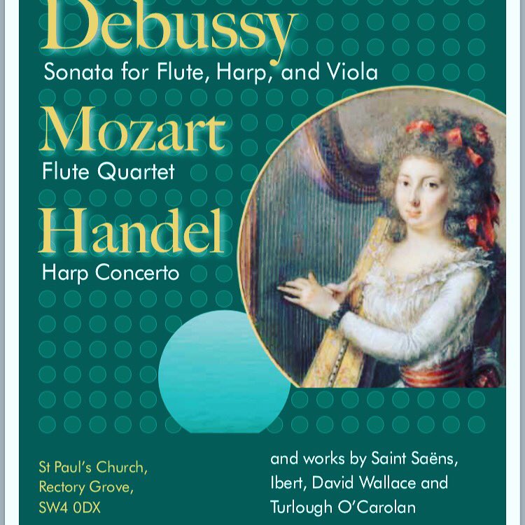 ClaphamConcerts's tweet photo. Lovely music for #flute and #harp on Friday! Doors at 7. Link in bio for further deets #diaryit https://t.co/8NnyLdOxiP