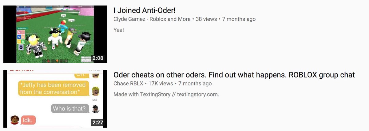 Lord Cowcow On Twitter It S Not Like I Am The Most Famous Anti Oder Or Make The Most Popular Anti Oding Videos There S More Popular Anti Oders And Quite A Few Anti - the anti oders roblox