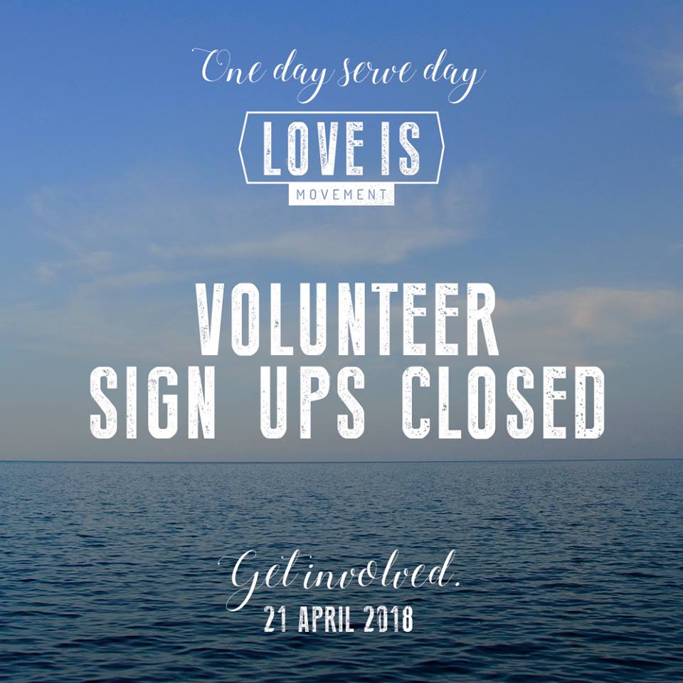 Thank you to all who have signed up! Volunteer sign ups for our Love Is serve day is officially closed. Still want to get involved? Visit our website to see what donations are still needed edgechurch.co.za/love-is-moveme….