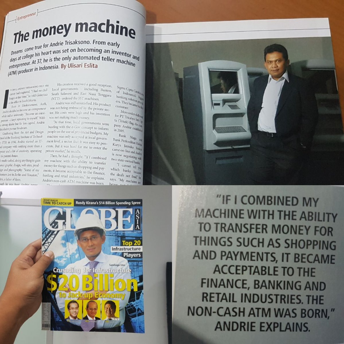 andrie01's tweet photo. something tucked beneath a pile of my old magazines. Me, 10 years ago! The gentleman on the cover is vice governor of Jakarta city now @sandiuno . wow, infrastructure! how the topic is hotter today than it was 10 years ago. https://t.co/hg7YNCD7DZ