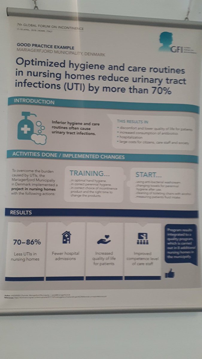 ifsbh's tweet photo. The winners of the abstract poster session. Public's choice: "Horizontal and vertical cross sectoral cooperation improves #continence care". Committee's choice: "Optimized hygiene and care routines in nursing homes reduce #UTI by more than 70%" #GFIforum2018 https://t.co/GdEGJQuYuu