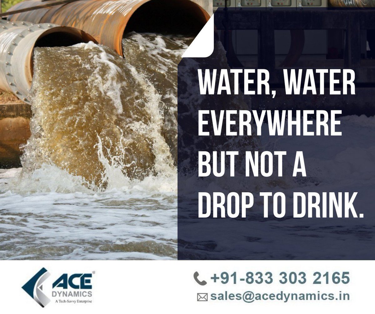 ace_dynamics's tweet image. Get Water Treatment solutions for the Residential and Commercial purposes
Contact Us - goo.gl/aEeqeQ
&quot;Water, water everywhere but not a drop to drink,&quot; 
#SaveWater #wastewater #WaterIsLife #WaterCrisis #acedynamics #conservewater #recycling @RT_com @htTweets