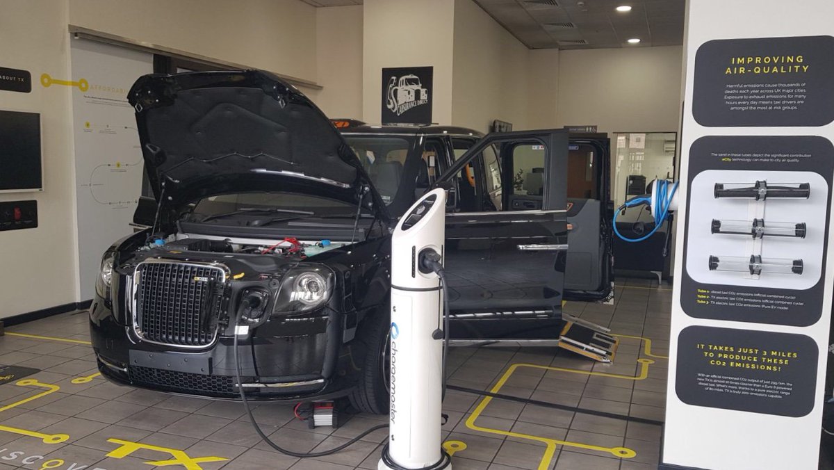 CooperSolutions's tweet photo. Michael and Paddy had a great day with the team at LEVC in central London yesterday.  Home of electric commercial vehicles, we're working with LEVC to help retail the iconic Hackney cabs as electric cabs are introduced to our capital city #blackcab #hackneycab https://t.co/ysDa7xmHJt