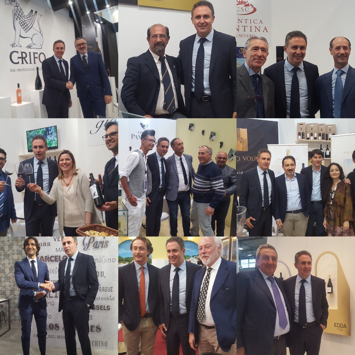 DiGioiaLeonardo's tweet photo. Ultima giornata al @VinitalyTasting.Bilancio più che positivo per la #Puglia e per un settore, il #vitivinicolo, in fortissima crescita.Grazie agli oltre 150 produttori che hanno accolto le migliaia di visitatori e #winelover e presentato eccellenze che tutto il mondo ci invidia! https://t.co/lWGi85wuvK