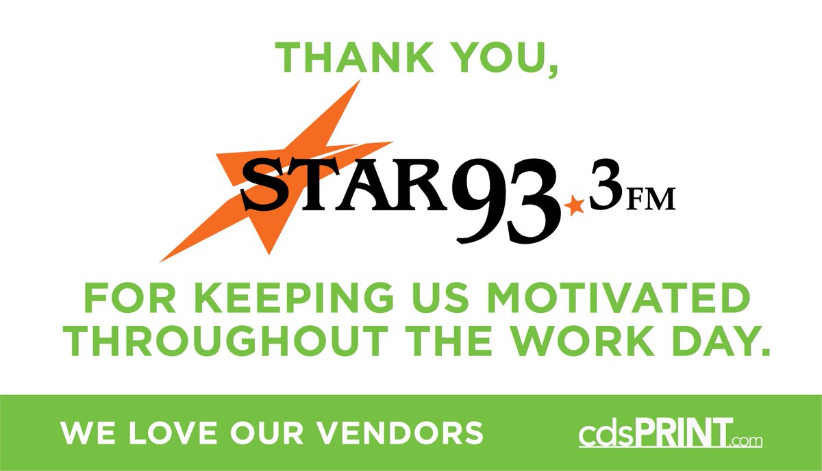 cdsPRINT's tweet photo. Thank you, @mystar933! #Cincinnati #WisdomWednesday #cdsPRINT #Cincinnatiprinter #corporateprinting https://t.co/YrPR3a8Atc