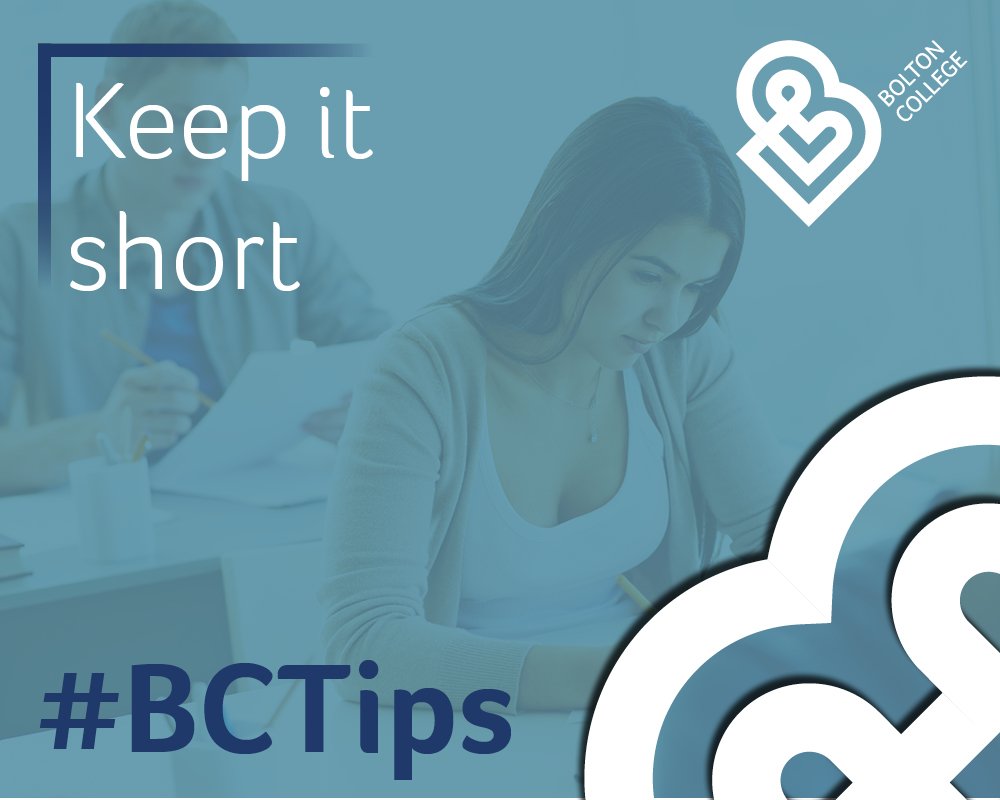 BoltonCollege's tweet image. 2⃣ Research shows that short 20-30 minute spells of revision with regular breaks works best! 

#BCTips #Revision