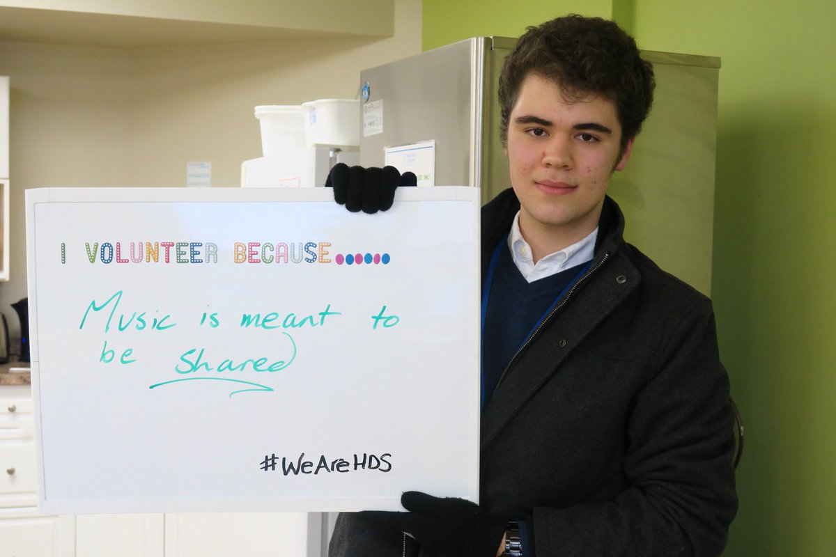 Meet Curtis!  Curtis volunteers at HDS because he says music was meant to be shared!  <a href="/VolunteersWeek/">Volunteer's Week</a> <a href="/VolunteerNIA/">Volunteer Niagara</a>