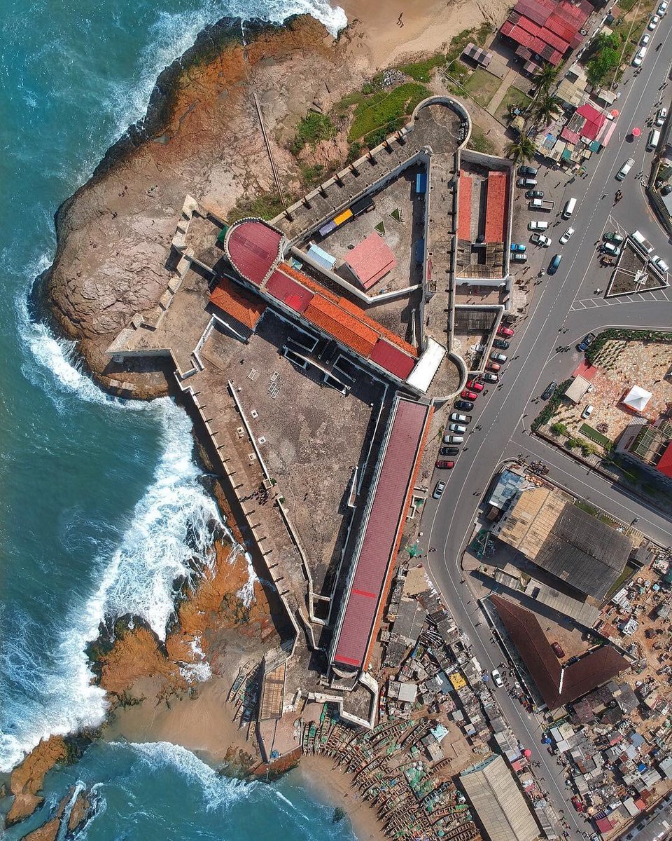 VixenArena's tweet photo. A sky shot of the Cape Coast slave castle.
.
.
Photo credit: @RajaZakhour

#visitghana #tripgh #seeghana #history #culture #heritage #travel #tourism #ghana #capecoast #travelbloggers #culturetrip https://t.co/P6OKGJws8O