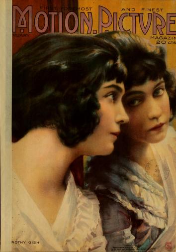 1918 Shirley Mason on the cover of Motion Picture magazine along with WIlliam S Hart, and #DorothyandLillianGish, these covers pastel portraits of the stars