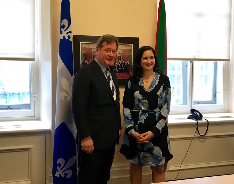 Gob_eus's tweet photo. El consejero de Cultura y Política Lingüística, @ZupiriaB, se ha reunido con la ministra de Cultura de #Quebec, @Marie_Montpetit ➡︎ https://t.co/FkvSNzq0Go https://t.co/CQZ0afVGq1