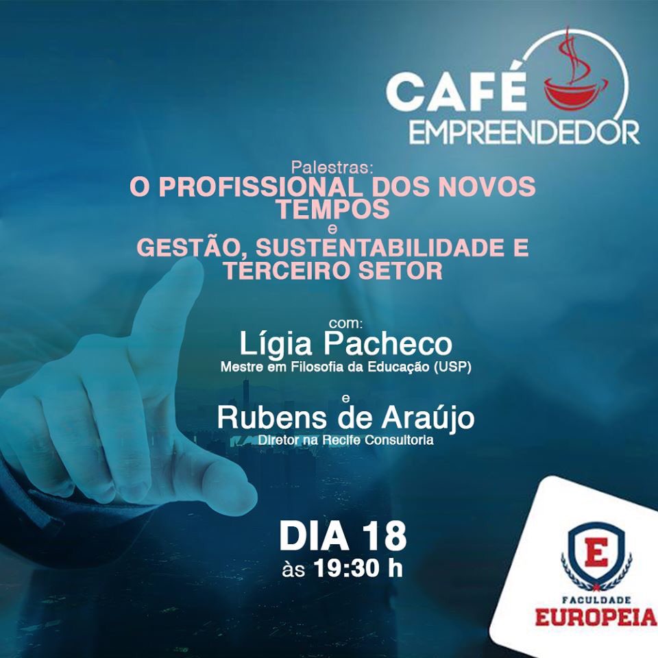FFepam's tweet photo. Hoje é dia do Café Empreendedor, um evento dedicado ao aprendizado e ao compartilhamento de ideias aqui na Faculdade Europeia. Começa a partir das 19:30 h. Confira! https://t.co/qXmBgjVKnt  #empreendedorismo #sustentabilidade https://t.co/pfYFPpV9SM