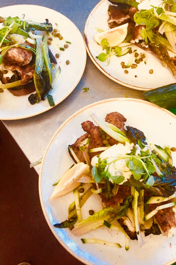 TheChelseaRamSW's tweet image. #breaded #pollock and grilled #baby #gem #lettuce #fishfinger #sandwich! Perfect #lunch! #sw10 #lunchbreak #chelsea #sandwich