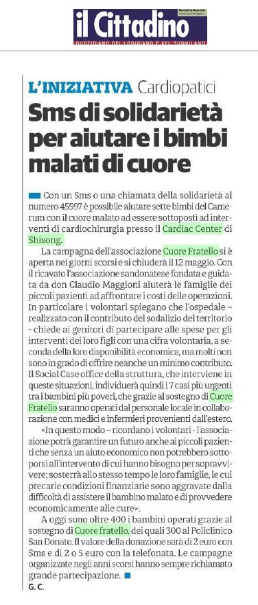 Fondazione Cuore Fratello - ETS tweet media
