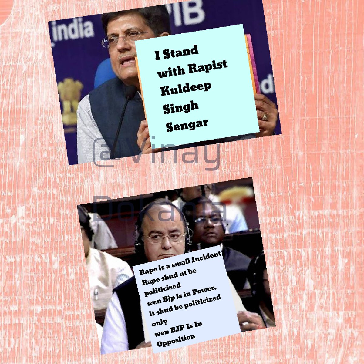 VinayDokania's tweet photo. Clearly these statememts more or less not only justify the tag
#MahilaVirodhiBJP but also prove that Bjp as a party has insensitive leaders who have severe lust for power but are dangerously disastrous for the entire system . https://t.co/5srZzk7emb