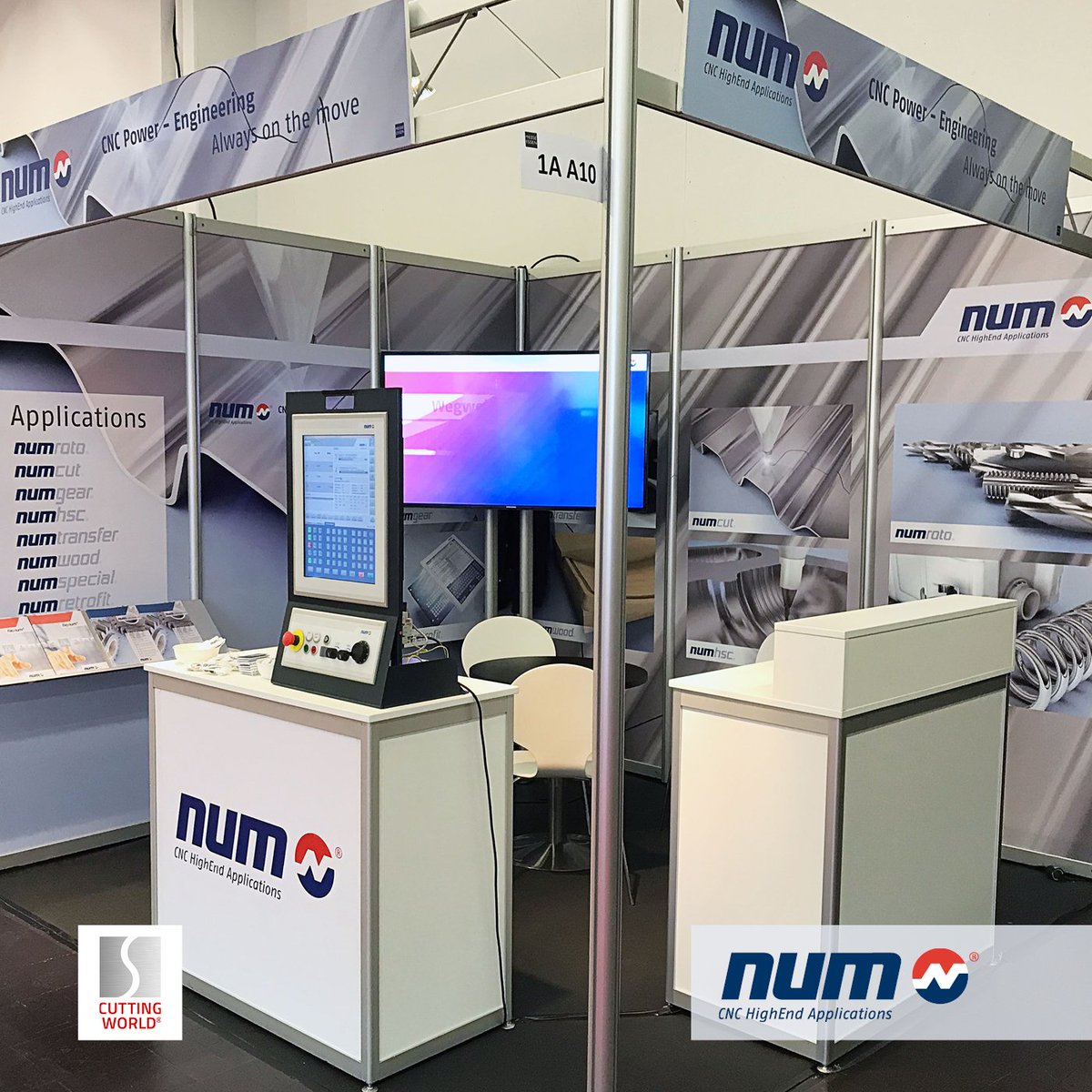 NUM_CNC's tweet photo. Day 2 at #CuttingWorld in #MesseEssen - stop by at our booth A10 in hall 1A, to learn more about our CNC systems https://t.co/oBhusYFKrI