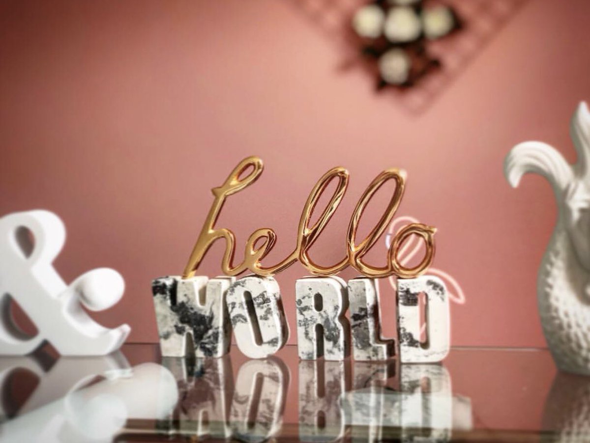 Handcrafted Concrete letters £4 each — Spell out your favourite place, baby name, quote or song. 🌍 

Shop: hannahharriet.com 🍑