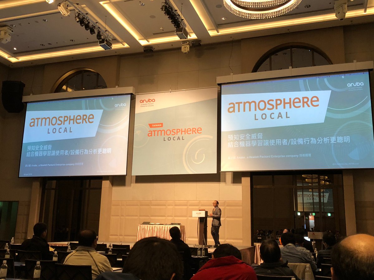 rosschen's tweet photo. IntroSpect presentation
#ATMLocal #ATMOSphere @ArubaNetworks https://t.co/mVylsZFkzO