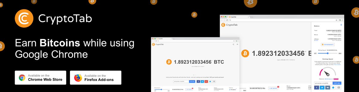 Install CryptoTab and mine Bitcoin! bit.ly/CryptoTabNet