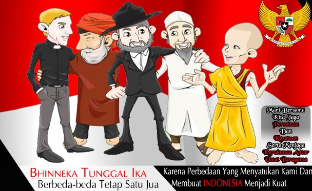 Mr1uS on Twitter: "BHINNEKA TUNGGAL IKA Berbeda-beda Tetap Satu Jua